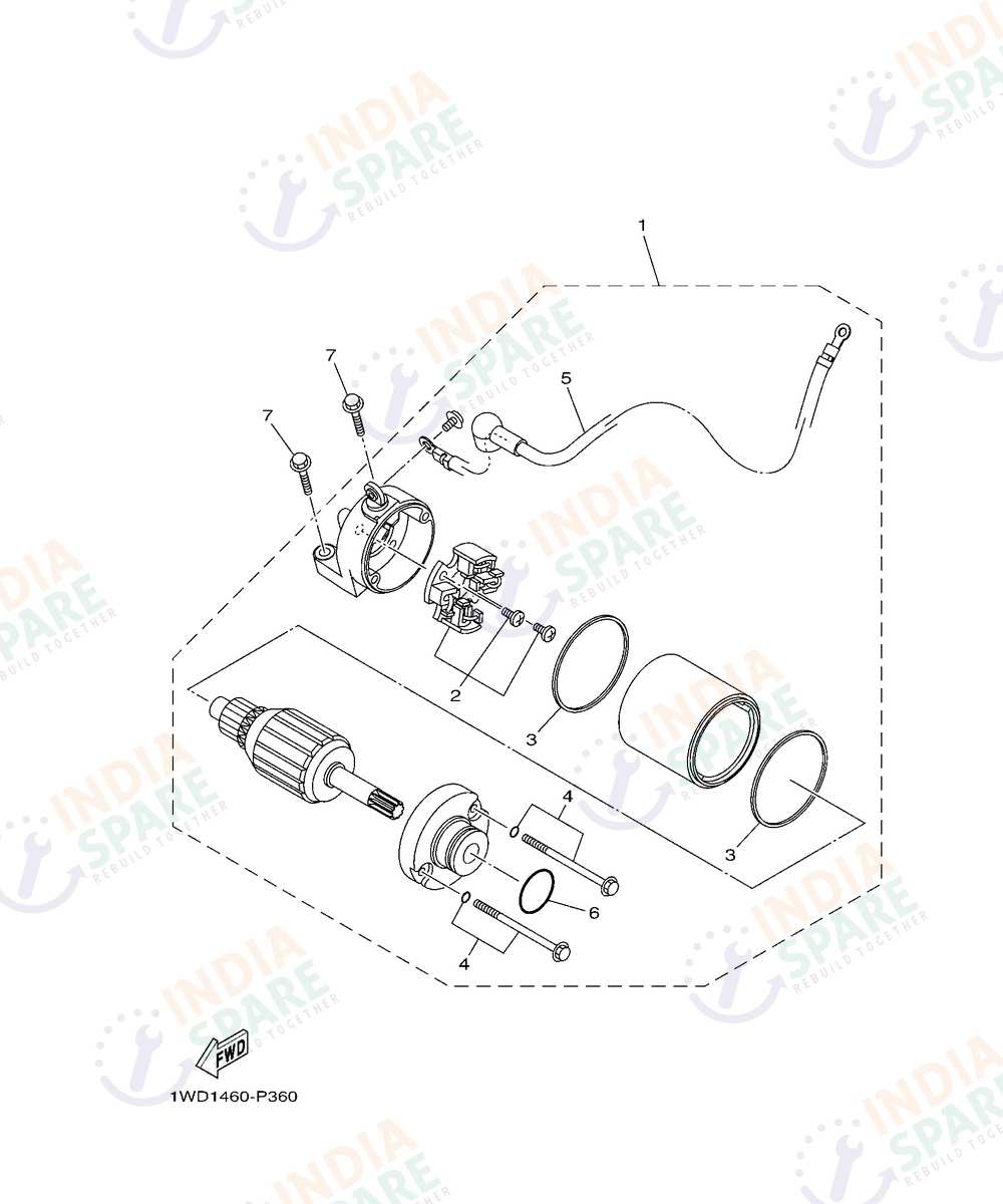 YAMAHA D772 MT 03 Series STARTING MOTOR
